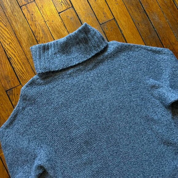 Dip Drops Blink Knit Turtleneck Sweater Women 2 Blue‎ Grey Japanese Streetwear - Picture 8 of 8